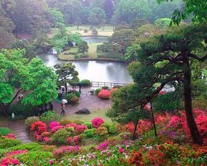 Сад Рикугиэн, (Токио, Япония)